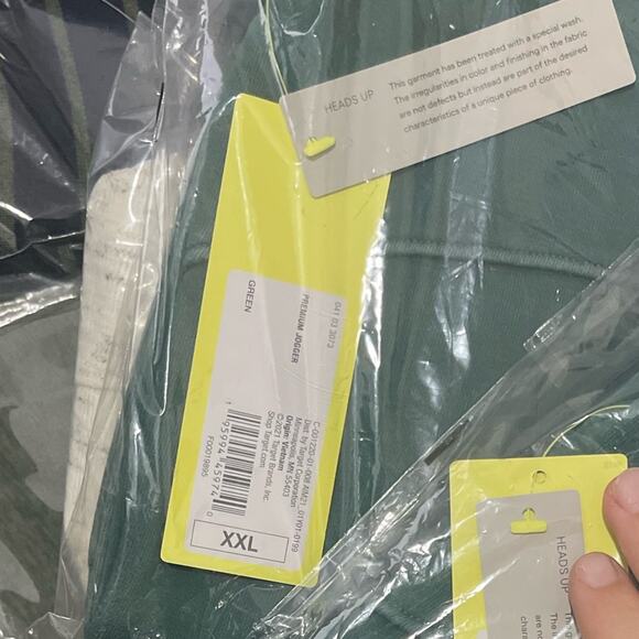 Mens sweatpants Premium Washed Jogger Fleece Pants - All in Motion size XXL NWT - Picture 7 of 8